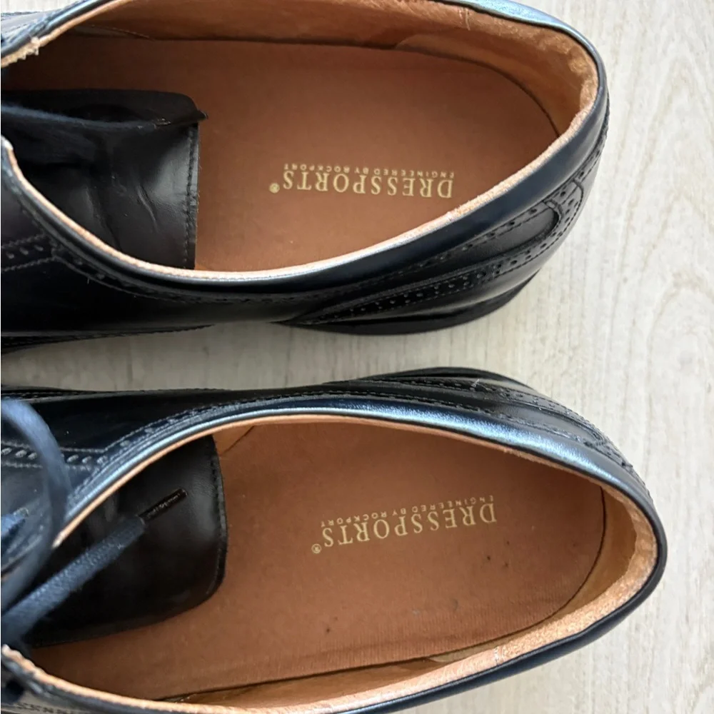 Rockport Black Leather Oxford Shoes